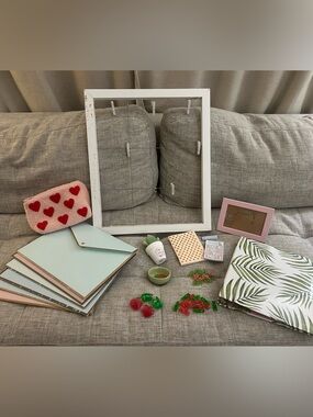 Pastel Pink Stationery and Accessories Set